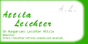 attila leichter business card